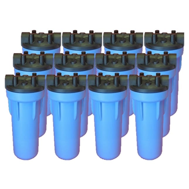 Pentek 158620 1/2" 3G Slim Line 10" Blue Housing 12 Pack - 12-Pack