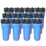 recommended product Pentek 158621 1/2" 3G Slim Line 10" Blue Housing 12-Pack