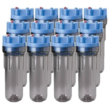 Pentek 158623 1/2" 3G Slim Line 10" Clear Housing 12-Pack