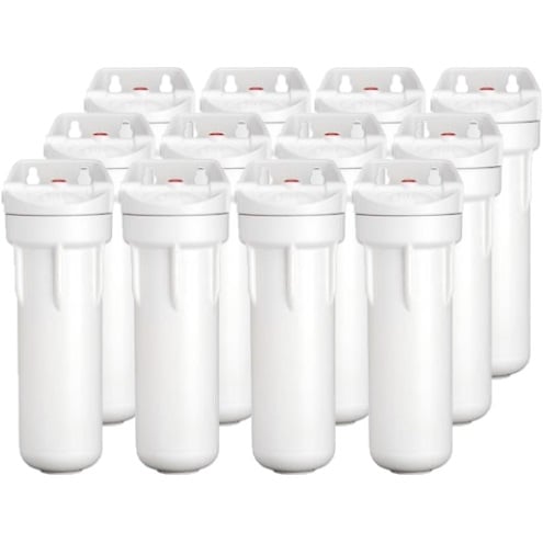 Pentek 158647 3/8" 3G Slim Line 10" White Housing 12 Pack - 12-Pack