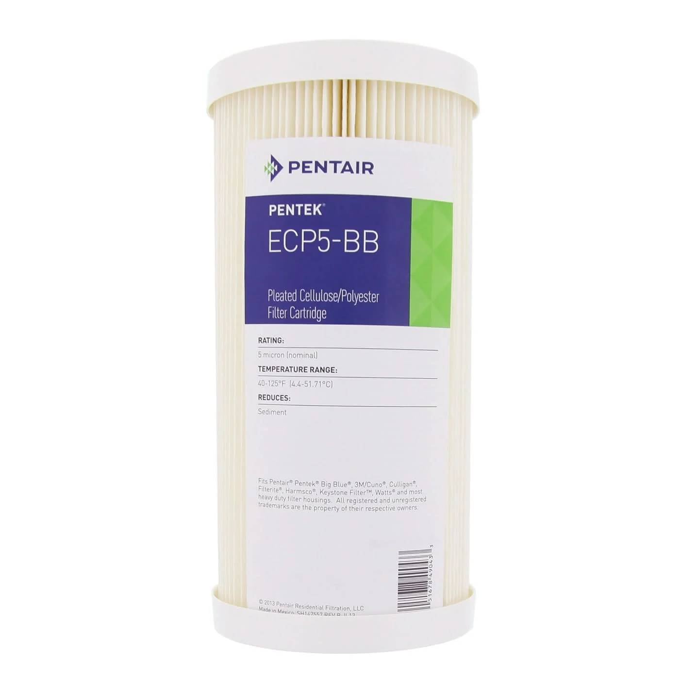 Pentek ECP5-BB 255490-43 Pleated Sediment Water Filter Cartridge