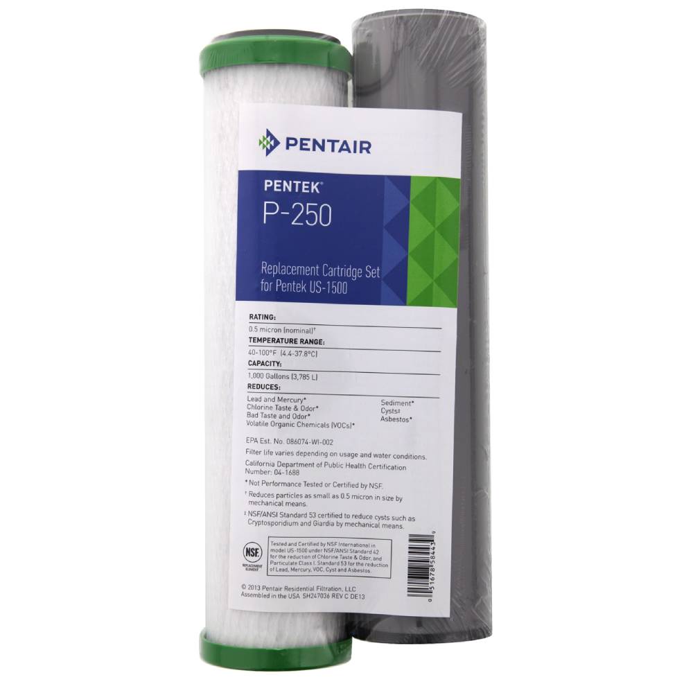 Pentek P-250 Sediment & Drinking Water Filter Set