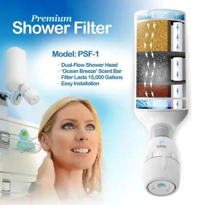 Pelican PSF-1W Chlorine & Chloramine Shower Filter