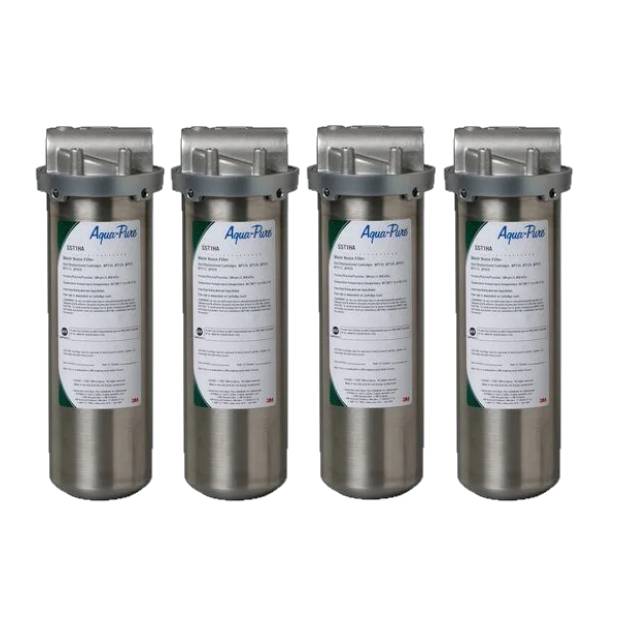 3M Aqua-Pure SST1HA Whole House Water Filter Housing- 4-Pack