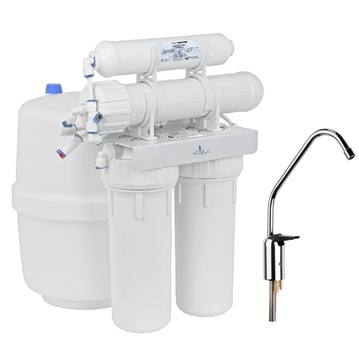 Vitapur VRO-4U 4-Stage Universal Reverse Osmosis Filtration System with Faucet