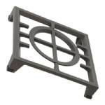 KitchenAid KFDC500JIB01 replacement part - Whirlpool W11380124 Burner Grate