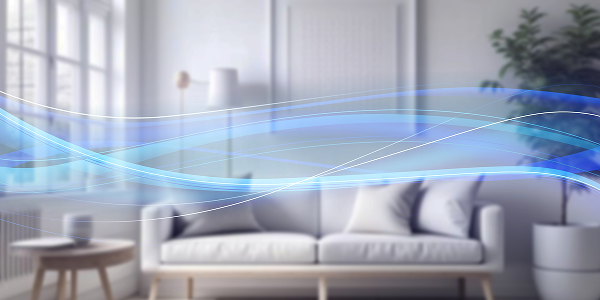Living room with clean air from custom-sized filters